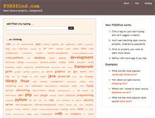 Tablet Screenshot of fossfind.com